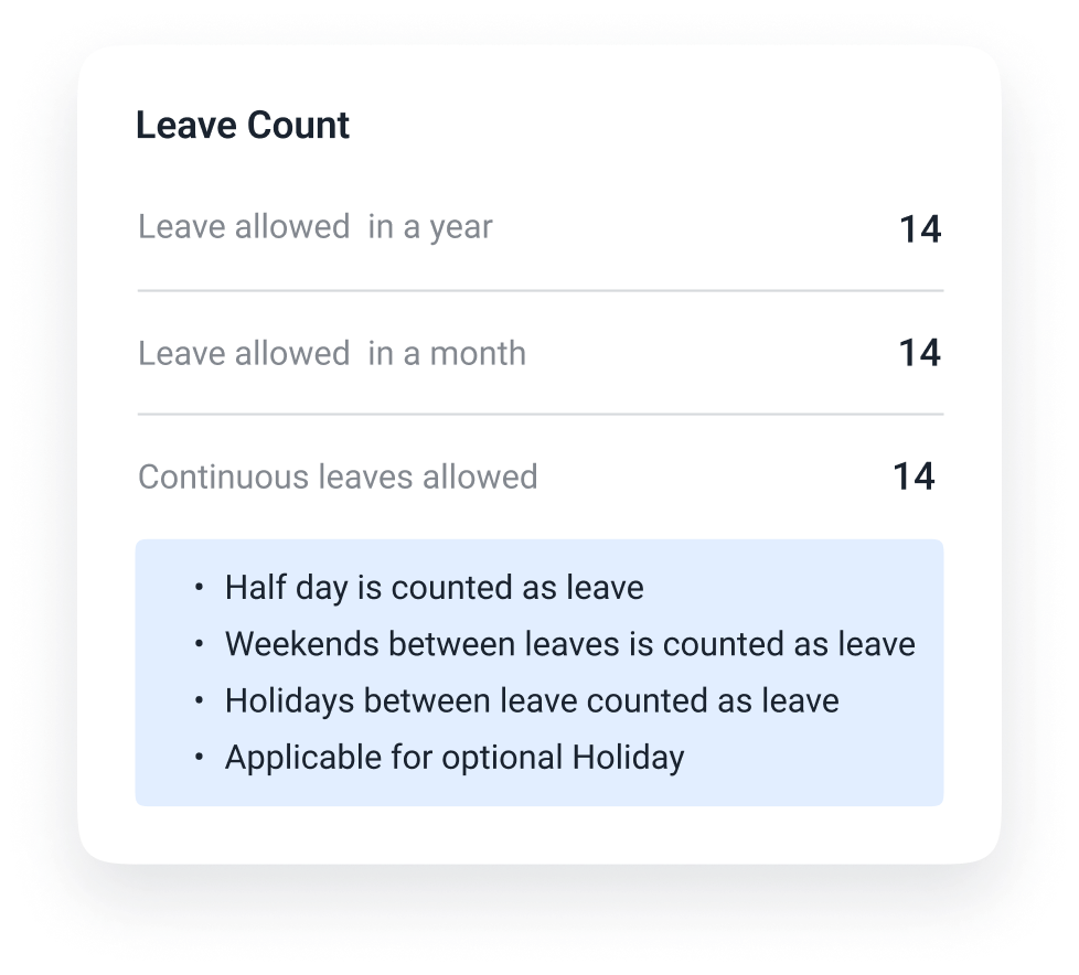 Create Leave Policies