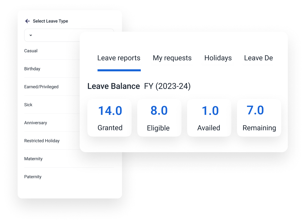 Employee Self Service for Leave Management System