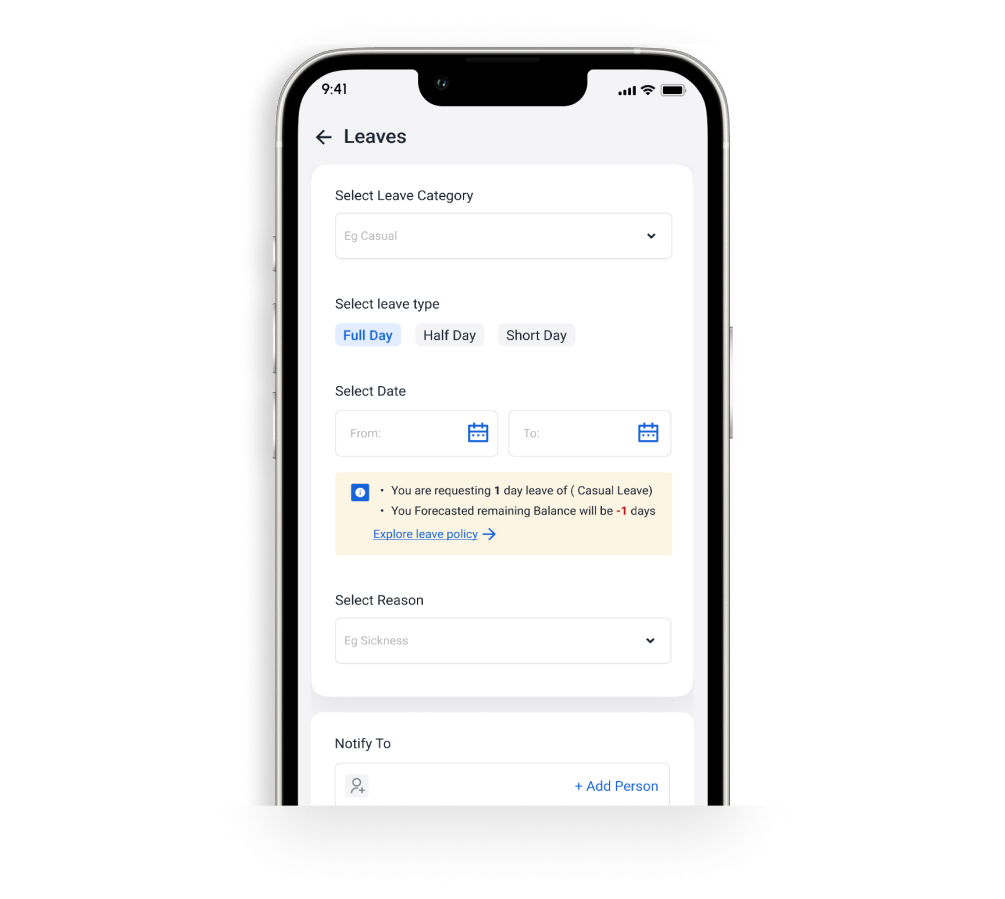 Leave Management App